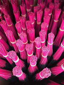 Black Incense Stick with pink bottom leg - Handmade for <b>Calm</b> & Relaxation - Product Image 4