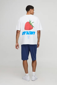 Digital Print Logo-Brand Customized Men's Oversized Streetwear T-Shirt <b>100</b>% Cotton 240GSM <b>Yarn</b> Dyed Long Premium Quality - Product Image 2