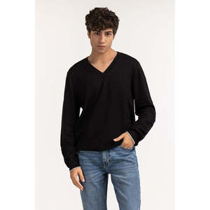 เสื้อสเวตเตอร์แฟชั่นสีดำสำหรับผู้ชาย MN-SWT-WS23-182A - Product Image 5