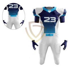 Uniforme de Fútbol Americano Personalizado, Transpirable, de Manga Corta, Tallas Grandes, 100% Poliéster, Nuevo, Venta al Por Mayor, Pakistán - Product Image 5