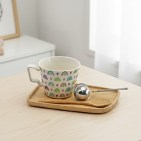Ensemble de tasses à café en céramique 3460467Set-0.32, style Europe du Nord, avec infuseur pour le thé, pour l'exportation