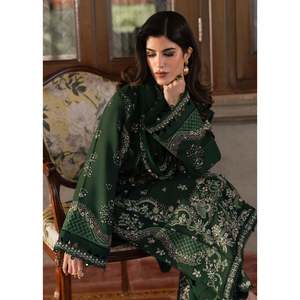 Ensemble 3 pièces en mousseline brodée SAPPHIRE avec dupatta et pantalon brodés en tissu Khaddi pour le printemps/été BIC-4678 - Product Image 2