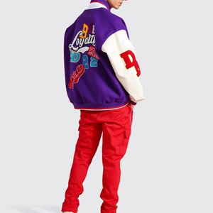 Dernière mode, vente chaude, veste de baseball personnalisée pour homme, veste de printemps, coupe-vent, imperméable, respirante, couleur personnalisée sur le devant, OEM - Product Image 6