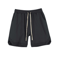 Achetez des shorts de sport en toile pour hommes, blancs, solides, fabriqués sur mesure, à séchage rapide, avec taille élastique, pour la course à pied, la remise en forme et l'entraînement en salle de sport
