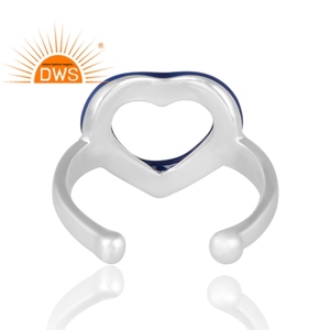 แหวนเงินแท้ 925 ประดับเคลือบสี ดีไซน์ใหม่ สำหรับผู้หญิง ของขวัญสำหรับเธอ ผลิตโดยผู้ผลิตเครื่องประดับตามสั่ง - Product Image 2