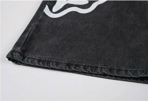 สตรีทแวร์ทรงหลวมของผู้ชายกางเกงยีนส์ทรงหลวมสไตล์เรียบง่ายกางเกงยีนส์ทรงหลวมทรงตรงขากว้างกางเกงยีนส์ทรงหลวมขนาดใหญ่ - Product Image 3