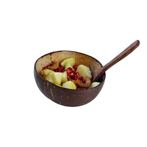 Bols ovales élégants en coquille de noix de coco naturelle Vaisselle réutilisable et biodégradable pour la cuisine, la salle à manger et les cadeaux - Product Image 3