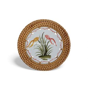 Handmade Rattan <b>Coaster</b> For Daily Drink Serving And Decorative <b>Table</b> Styling From Vietnam - Product Image 2