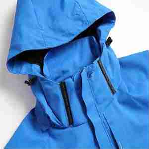 Chaqueta Cortavientos Ligera para Hombre, Impermeable, con Cremallera, Manga Estampada de Nailon, Chaqueta Cortavientos de Nailon Sólida para Otoño - Product Image 2