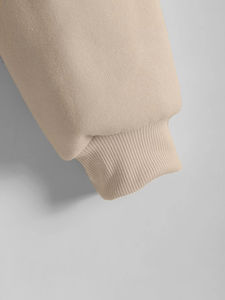 Custom <b>Crop</b> <b>Top</b> Hoodie With Embroidered Zipper Street Style Pullover Winter Wear With Comfortable Hooded Collar - Product Image 3