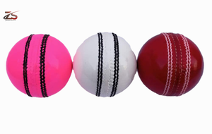ลูกบอลหนังสีแดงโลโก้สำหรับเล่นคริกเก็ตแบบแข็ง - Product Image 2