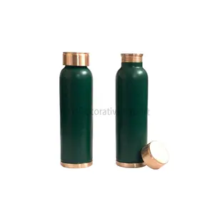 Drinking Water Gym Bottle At Unique Style New Design Pure Copper Water Bottle With Advance Leak Proof Lid