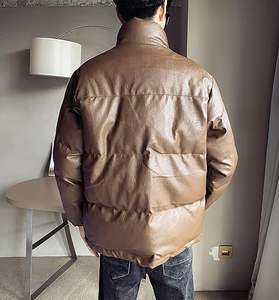 Veste en cuir de mouton gris anthracite de haute qualité pour hommes support à rayures orange pour motard Moto Racer sport Streetwear décontracté - Product Image 6