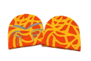 Wholesale 100% Acrylic Jacquard Knitted <b>Beanie</b> <b>Hat</b> Custom Winter <b>Wool</b> Toques with Hand Embroidery Contrast Color Travel <b>Beanie</b> - Product Image 3