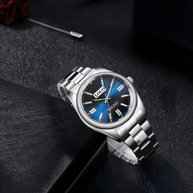 Luxury Men Quartz Watch 18mm Band Pointer Dial Waterproof Stainless Steel Luminous Custom Logo Engraved Hot Sale Gift