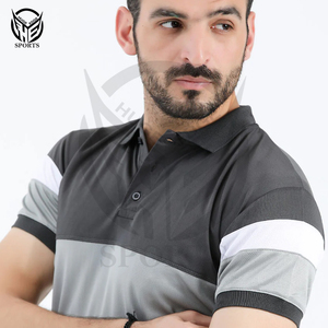 Concevez votre propre marque personnalisée de polos de golf à manches courtes polo en polyester spandex pour hommes - Product Image 3