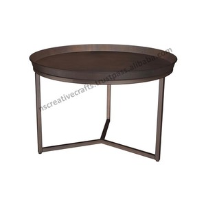Luxury Modern Design <b>Round</b> <b>Coffee</b> <b>Table</b> with Gold Finish for Home Living and Dining Room Furniture Decoration Made of <b>Metal</b> - Product Image 3
