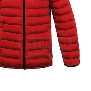 Chaqueta acolchada para hombre con cremallera completa en la parte delantera y cuello levantado para la moda urbana de invierno chaqueta acolchada para hombre a prueba de viento - Product Image 6