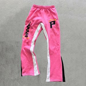 Men's High Quality Flare Sweatpants Fleece Cotton <b>Track</b> Pants Winter Casual Streetwear Skinny Stacked Unisex Eco-Friendly - Product Image 2