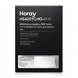Panneau solaire monocristallin PERC Horay Solar HS420TC-MHO 550W avec certification TUV pour usage domestique et industriel - Product Image 2