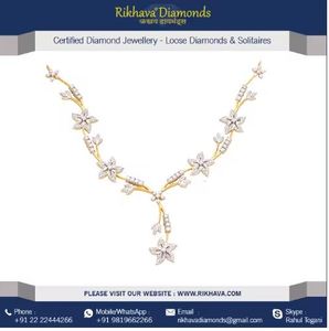 Collar de diamantes reales de oro amarillo más efectivo, colgante de joyería fina de lujo por exportador a precio asequible, collar de diamantes - Product Image 4