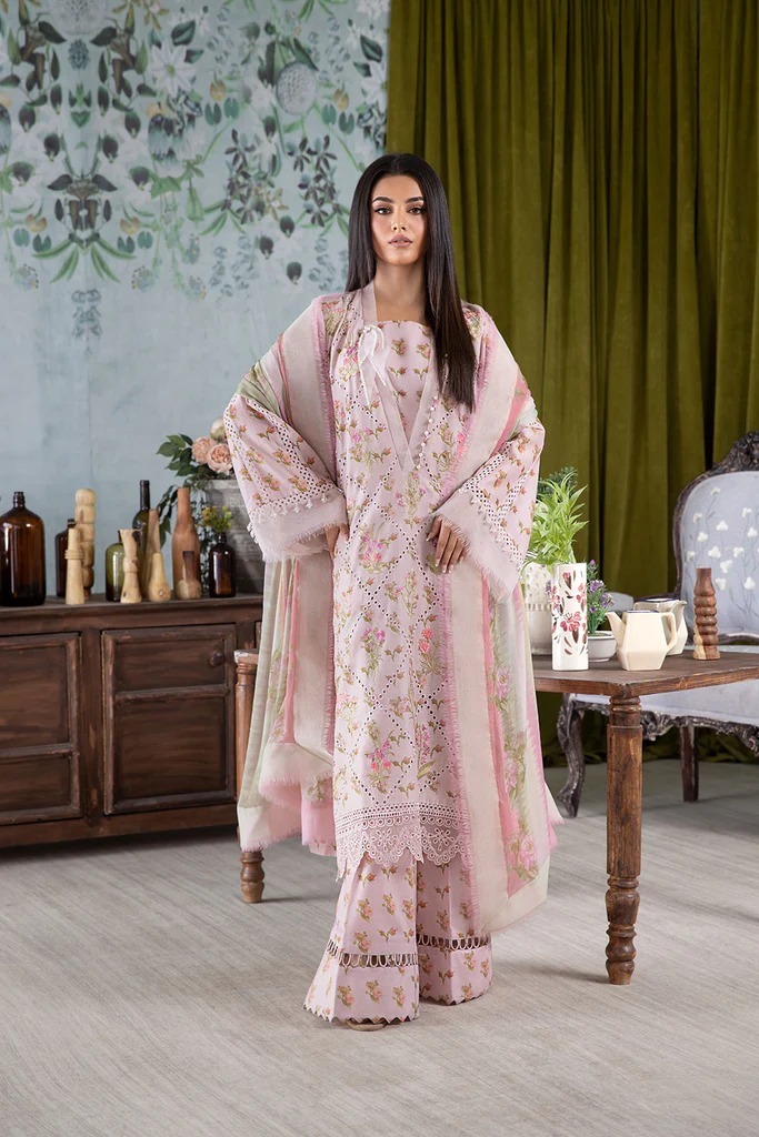 chicken dress for ladies Beautiful Kari Latest 2025 Collection Lawn Dress Chikankari Handmade Muslin Jhalar Yok Anarkali Dress summer-sequins