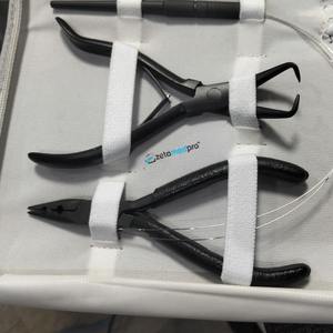 Kit de pinces professionnelles pour extensions de cheveux, ensemble d'outils de sertissage en acier inoxydable - Product Image 2