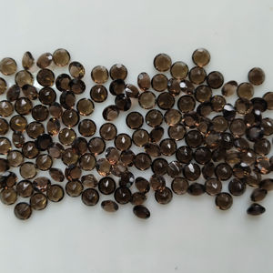 Cuarzo Ahumado Natural de 5.5MM, Corte Brillante Redondo, Gema Suelta de la Mejor Calidad para la Fabricación de Joyas - Product Image 5