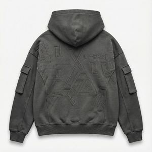 Sudadera con Capucha para Mujer, Estilo Lavado Ácido, 500gsm, Felpa de Algodón, Bordado, Ecológica, Personalizable, Ropa Urbana, 2026 - Product Image 2