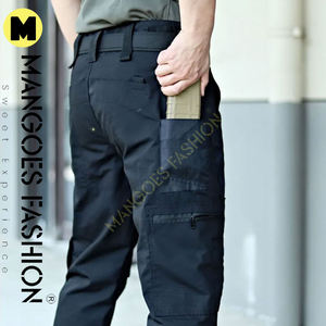 Pantalon tactique imperméable pour homme, pantalon utilitaire de plein air à séchage rapide avec poches zippées, genoux renforcés, logo personnalisé disponible - Product Image 2