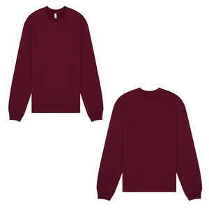 ELLA + CANVAS Unisexe 10 Oz. Sweat-shirt épais à col rond en molleton 100 % coton imprimé, coupe décontractée, personnalisable en gros - Product Image 3