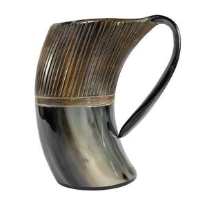 ออกแบบใหม่แก้วฮอร์นสําหรับเบียร์ไวน์ Tankard โต๊ะที่ดีที่สุดออกแบบบ้านทําแก้วดื่มแตรธรรมชาติ