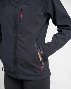 Hot Selling Custom Logo Black Women's Softshell <b>Jacket</b> Full Sleeves & Windproof Slim Fit Latest Women's <b>Running</b> Outdoor <b>Jackets</b> - Product Image 5