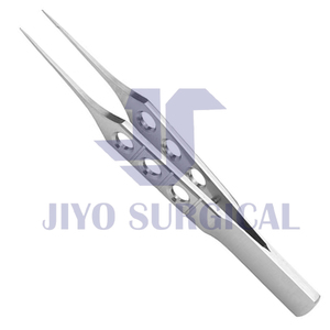 Hoskins Single-Use Ophthalmic Surgical Instruments Top-Of-Our Production Stainless Steel Notched Forceps Manual <b>Clip</b> Type - Product Image 5