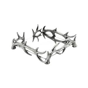Modern Rustic <b>Napkin</b> Tray | Silver Antler Design for Table Decor - Product Image 1