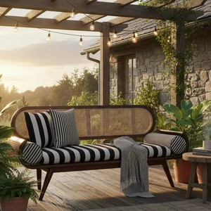 Ensemble de meubles d'extérieur de luxe moderne écologique FLINK Designer |   Canapé de patio intérieur/extérieur avec cadre en bois antirouille |   Haute gamme - Product Image 2