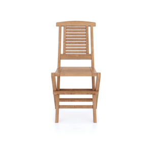 Chaises de restaurant pliantes en teck massif 46x61x95, finition lisse et soignée, durabilité éprouvée, vendues à prix de gros - Product Image 3