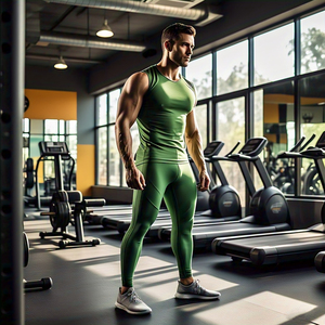 Mallas de compresión de cintura elástica alta para hombre, mallas ligeras para entrenamiento, ropa deportiva, mallas para ejercicio de Yoga, pantalones de compresión para hombre - Product Image 2