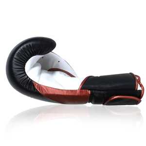 Guantes de boxeo profesionales de cuero para punzonado: impresión personalizada para uso en exteriores, transpirables, ecológicos, guantes de entrenamiento profesional - Product Image 6