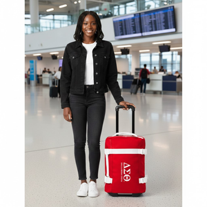 Valise à roulettes décontractée de grande capacité Delta Sigma Theta Sorority, format cabine, durable, pour voyage - Product Image 4