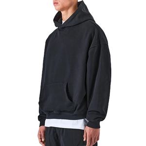 Haute qualité ample basique grande taille coton sweats à capuche lourd personnalisé unisexe pull à capuche 2026 - Product Image 5