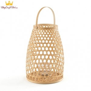 2026 New Design Bamboo <b>Lantern</b> Woven <b>Lantern</b> Bamboo Candle Holder <b>Lampshade</b> Hanging Outdoor Light for Home Decor Made in Vietnam - Product Image 6