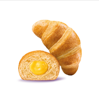 Croissant classique sucré Bauli 6x50g (300g) à la vanille, pâtisserie cuite - Certifié casher et HACCP, durée de conservation de 24 mois, fabriqué en Italie