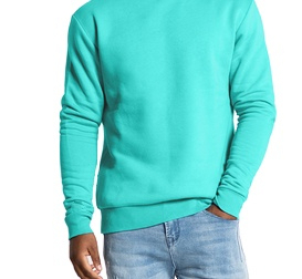 En blanco stock liso unisex hombres sudadera de gran tamaño muestras gratis para hombres Sudadera de cuello redondo gruesa en diferentes colores - Product Image 2