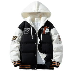 Personnaliser la veste polaire respirante de haute qualité Veste à fermeture éclair à capuche élégante en gros Veste d'hiver imperméable pour hommes - Product Image 2