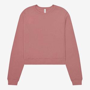 Suave Relajado Algodón Orgánico Logo Cropped Sudadera Mujer - Product Image 5