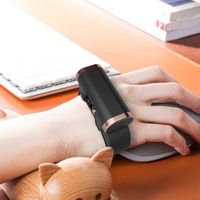 Chauffe-mains intelligent à 4 niveaux de contrôle de la température, 2000 mAh, rechargeable, bracelet chauffant portable, chauffe-mains électrique de poche