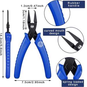 Pince à anneaux fendus en acier inoxydable LUMINEX IMPEX pour la fabrication de bijoux, la réparation de perles et le placage - Ensemble de 2 pièces - Product Image 5