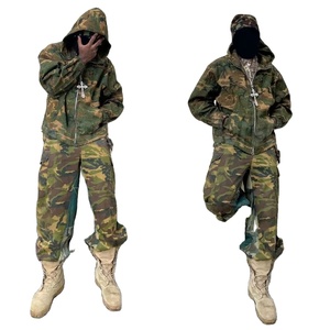 Sudadera con Capucha y Pantalones de Chándal Personalizados con Estampado Digital de Camuflaje para Caza, de Gran Gramaje (480Gsm-500Gsm), Impresión DTG Completa, Corte Holgado, para Hombre - Product Image 1