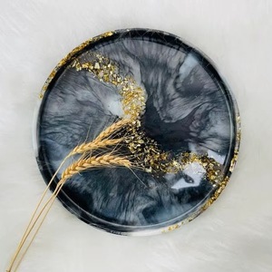 Plato Redondo de Resina para Servir, Plato Duradero, Perfecto para Regalar o Decorar Interiores - Product Image 4